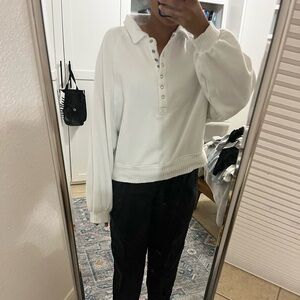 cute aerie button sweater